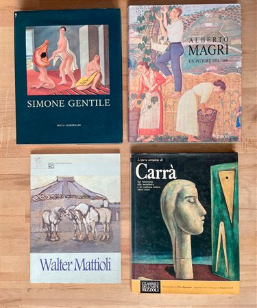 FIGURAZIONE ITALIANA (CARRÀ, MATTIOLI, GENTILE, MAGRI) - Lotto unico di 4 cataloghi