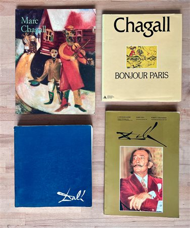 SALVADOR DALÌ E MARC CHAGALL - Lotto unico di 4 cataloghi