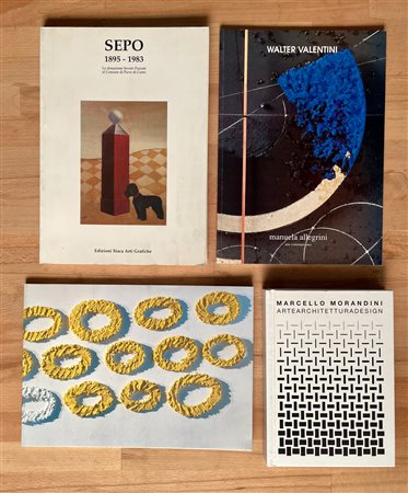 PINO PINELLI, WALTER VALENTINI E MARCELLO MORANDINI - Lotto unico di 4 cataloghi