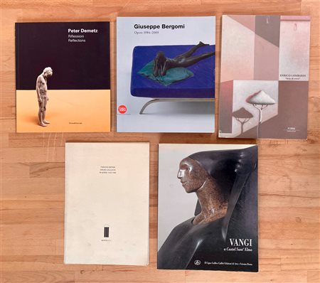 ARTE CONTEMPORANEA ITALIANA - Lotto unico di 5 cataloghi