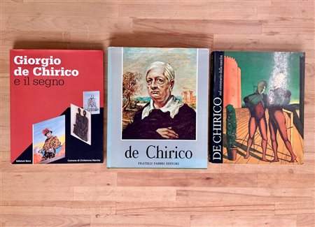 GIORGIO DE CHIRICO - Lotto unico di 3 cataloghi