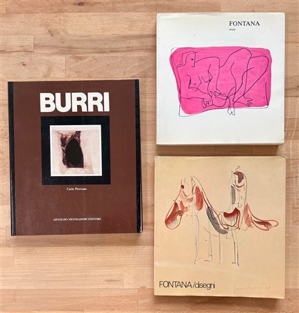 ALBERTO BURRI E LUCIO FONTANA - Lotto unico di 3 cataloghi