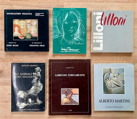 PITTURA ITALIANA FIGURATIVA - Lotto unico di 6 cataloghi