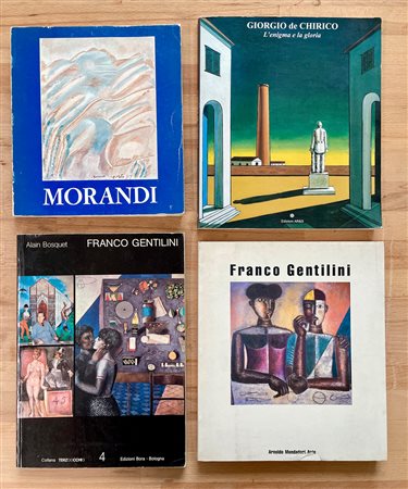 FRANCO GENTILINI E GIORGIO MORANDI - Lotto unico di 5 cataloghi