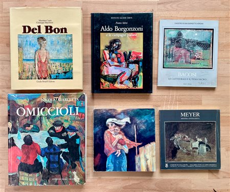 PITTURA ITALIANA FIGURATIVA DEL DOPOGUERRA - Lotto unico di 6 cataloghi