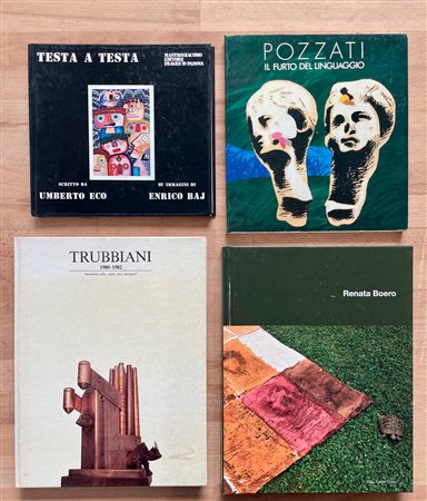 ARTE ITALIANA DEL DOPOGUERRA (BAJ, POZZATI, BOERO E TRUBBIANI) - Lotto unico di 4 cataloghi