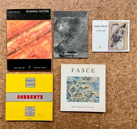 ARTE DEL DOPOGUERRA - Lotto unico di 5 cataloghi, di cui uno autografato