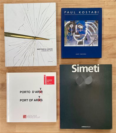 BERTOZZI&CASONI, TURI SIMETI E PAUL KOSTABI - Lotto unico di 4 cataloghi