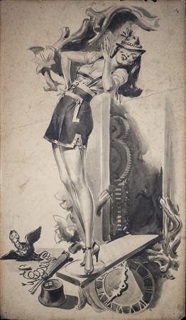 Ciriello Averardo (1918 - 2016) - Copertina per la rivista 7Sette.