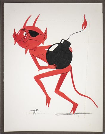 Verdini Raoul - TAVOLA ORIGINALE PER AMARO CORA.