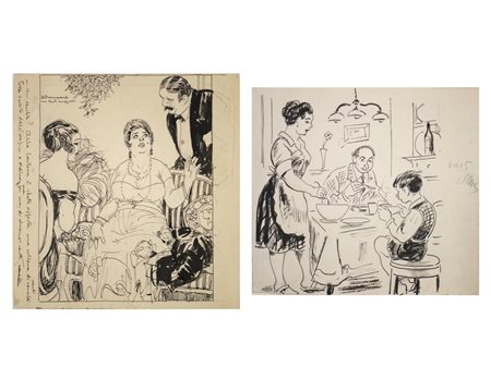 Bompard Luigi (1979 - 1953) - Due scene familiari .