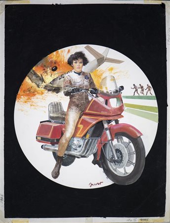 JACONO CARLO (1929 - 2000) - Segretissimo 1064 - CopertinaSpiando sotto la pioggia.