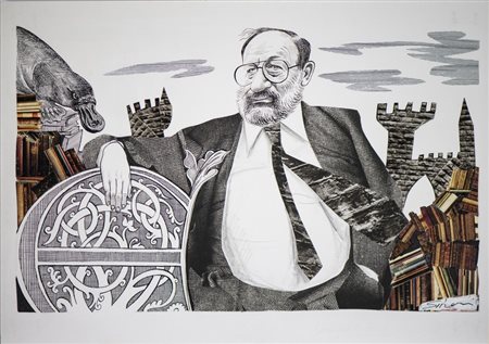Sironi Fabio (n. 1956) - Umberto Eco.