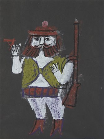 LUZZATI EMANUELE (1921 - 2007) - CACCIATORE.