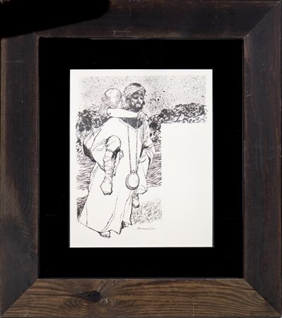 Battaglia Dino (1923 - 1983) - Lost in the desert.