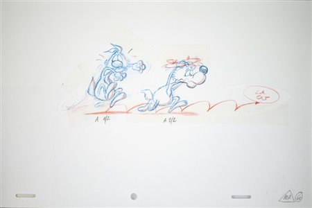 Silvestri Silver Guido (n. 1952) - Vignetta di animazione su Lupo Alberto.