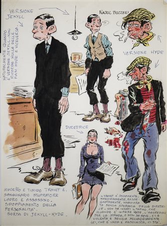 Buzzelli Raoul (1932 - 1982) - Il dottor Jekyll.... .