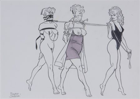 Saudelli Franco - La bionda e due infermiere.