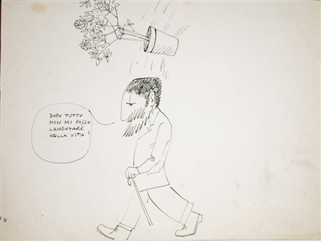 Scola Ettore - Vignetta umoristica.