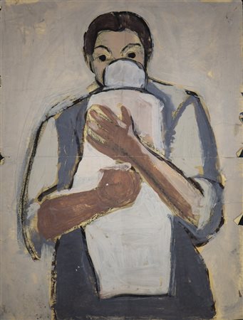 BRINI ERCOLE (1908 - 1989) - opera per manifesto "Opera Maternità e Infanzia".