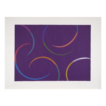 Piero Dorazio Roma 1927 - Perugia 2005 75x100 cm. "Senza titolo", 1997,...