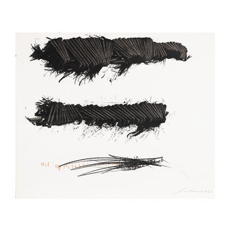 Emilio Scanavino Genova 1922 - Milano 1986 60x50 cm. "Senza titolo", 1972,...