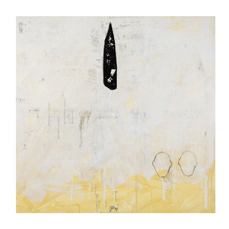 Corrado Zani Porcia 1952 100x100 cm. "Ciò che resta", 2005, tecnica mista su...