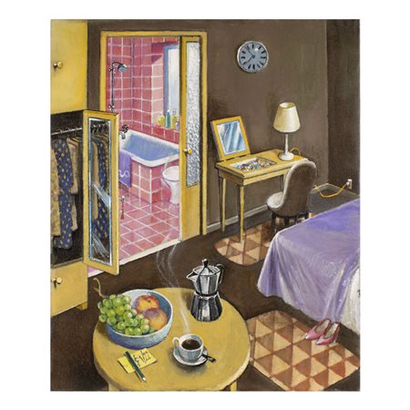 Sergio Ceccotti Roma 1935 60x50 cm. "Verso le 8", 2022, olio su tela, siglato...