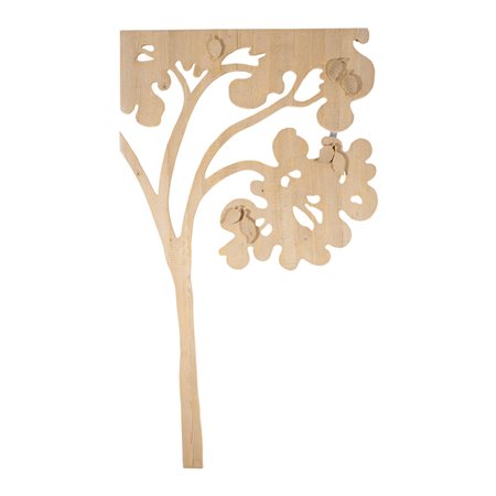 Bottega Michelangeli Orvieto, XX Sec. 198x115 cm. "Albero", scultura in legno