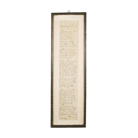 Trilussa (Carlo Alberto Salustri) Roma 1871 - 1950 44x8 cm. "La Ninna-nanna...