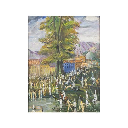 Mario Cortiello Napoli 1907 - San Sebastiano Al Vesuvio 1981 42x31 cm. "Il...