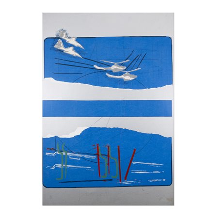 Giosetta Fioroni Roma 1932 100x70 cm. "Senza titolo", litografia, es. 86/100,...