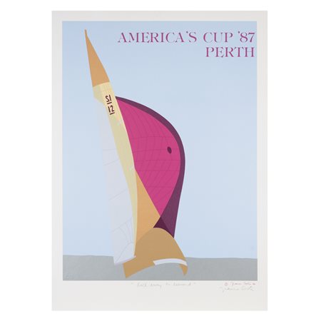 Franco Costa Roma 1934 - 2015 94x68 cm. "Roll away to Leeward", 1986,...