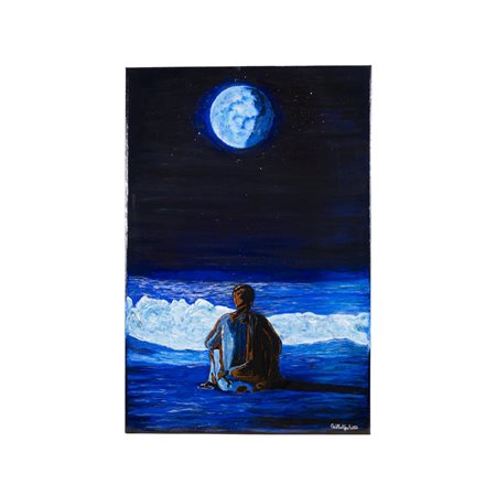 Carlo Alberto Perillo Orbetello 1963 90x60 cm. "Ascolto", 2023, acrilico e...