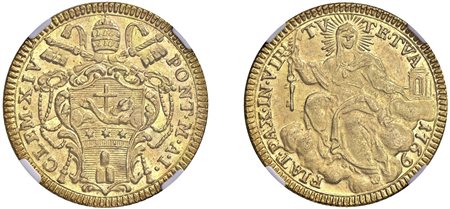 CLEMENTE XIV, Gian Vincenzo Antonio Ganganelli (1769-1774) - Zecchino 1769, an. I.