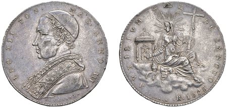 LEONE XII, Annibale Sermattei (1823-1829) - Scudo 1826, an. III, I tipo.