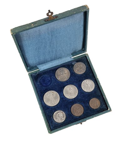 CITTA' DEL VATICANO - PIO XI (1929-1938) - Cofanetto originale contenente la  serie del 1929, mancante del 100 lire in oro.