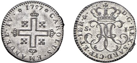 CARLO EMANUELE IV (1796-1800) - Soldo, 1797