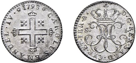 CARLO EMANUELE IV (1796-1800) - Soldo, 1798.