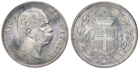 UMBERTO I (1878-1900) - 1 lira 1900.