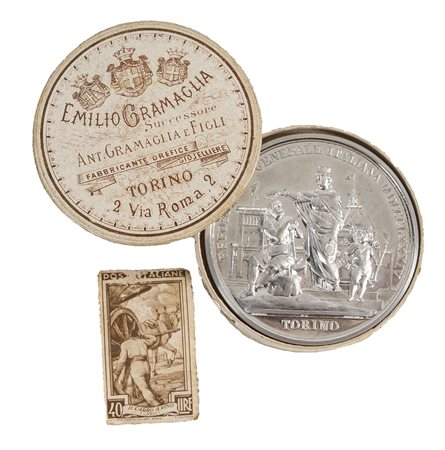TORINO - durante UMBERTO I (1878-1900) - Medaglia esposizione generale di Torino 1884, in confezione originale.