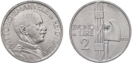 VITTORIO EMANUELE III (1900-1943) - 2 lire 1923.