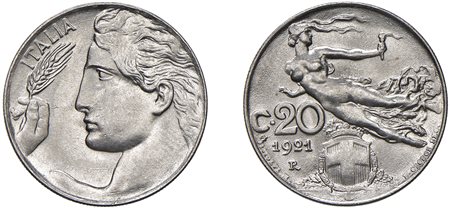 VITTORIO EMANUELE III (1900-1943) - 20 centesimi 1921.