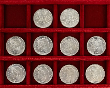REPUBBLICA ITALIANA (1946-) - Lotto 10 monete da 500 lire.
