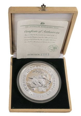 AUSTRALIA - 30 Dollari 1992 'The Australian Kookaburra', in cofanetto originale.