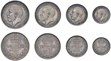 GRAN BRETAGNA - GIORGIO V (1911-1936) - Maundy set 1915.