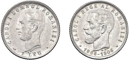 ROMANIA - CAROL I (1881-1914) - 1 Leu 1906.