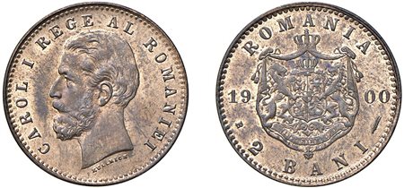 ROMANIA - CAROL I (1881-1914) - 2 Bani 1900.