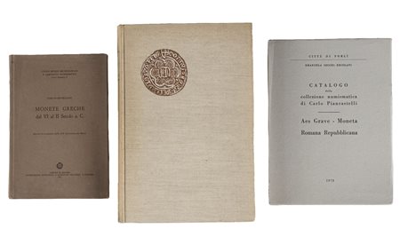 AA.VV. - Lotto di 3 volumi su importanti raccolte dedicate alla monetazione greca e romana repubblicana.