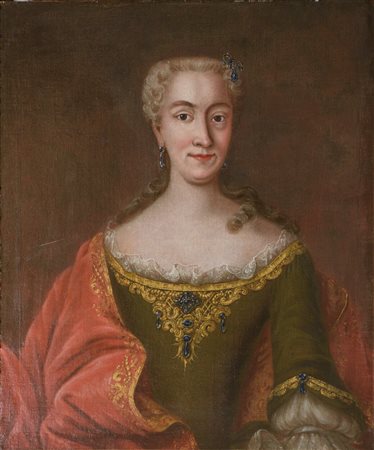 
SCUOLA FRANCESE - Ritratto di dama metà del XVIII secolo
olio su tela 80 x 68 cm